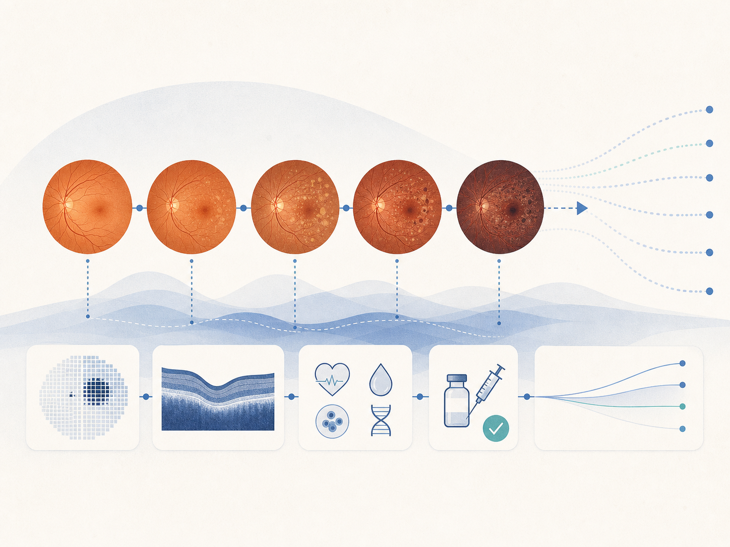 Ophthalmic World Models for Disease Progression and Systemic Health